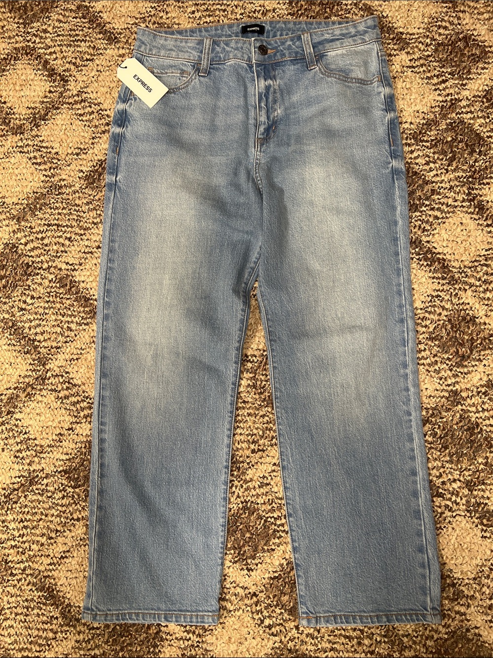 Express Women’s Straight Leg Light Blue Jeans